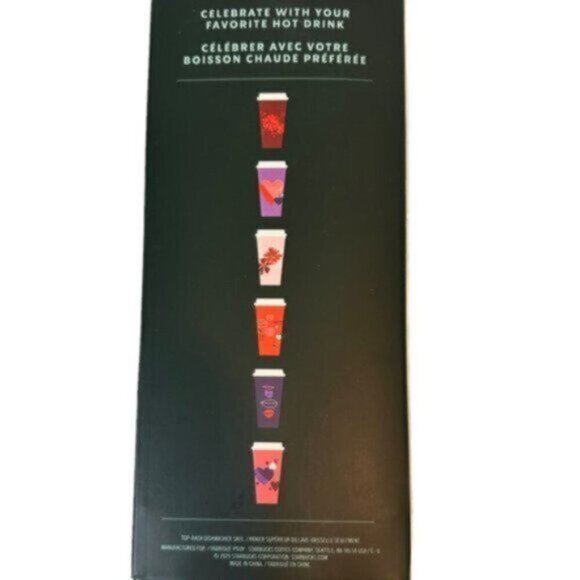 NWT Starbucks | Pack Of 6 Reusable Valentine’s Hot Cups - Picture 5 of 9